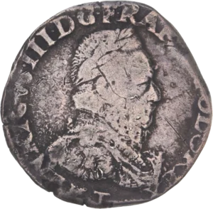 Buste lauré et cuirassé d'Henri III.