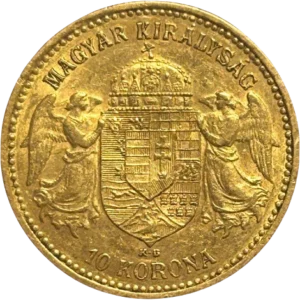 Écu couronné supporté par deux anges.