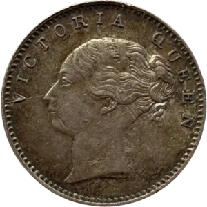 Buste de la Reine Victoria à gauche.