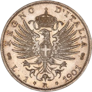 Aigle blasonné et surmonté de la couronne royale.