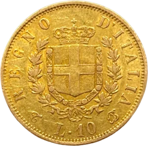 Ecusson couronné dans une couronne végétale.