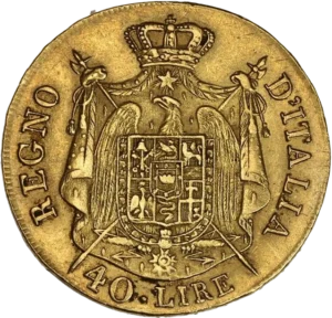 Armoiries drapées et couronnées.