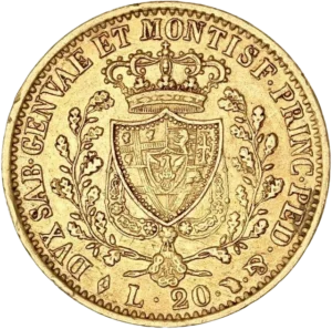 Armoiries couronnées, entourées d'une couronne végétale.