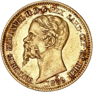 Buste de Victor Emmanuel II à gauche.