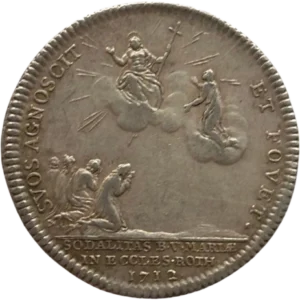 Figuration de la scène de L'assomption de la Vierge.