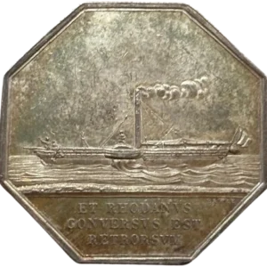 Bateaux à vapeur naviguant à gauche.