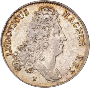 Buste de Louis XIV à droite.