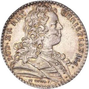 Buste de Louis XIV à droite.