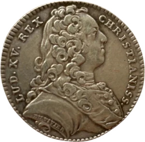 Buste de Louis XV à droite.