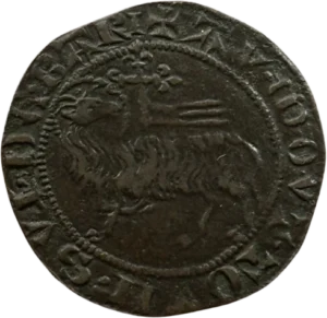 Agneau pascal, à gauche.