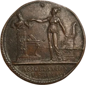 Un coq allant à gauche.