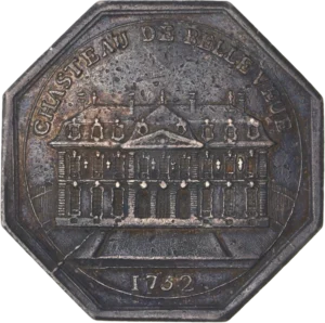 Vue de face du Château de Bellevue.