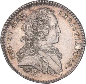 Buste de Louis XV à droite.