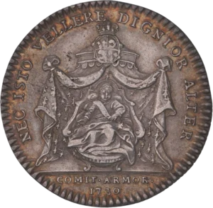 Buste de Louis XV à droite.