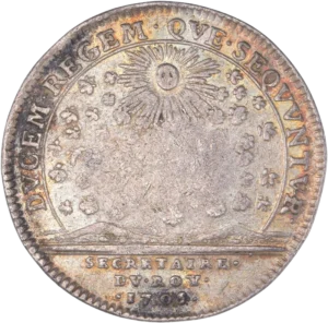 Nuée d'abeilles entourant le soleil.