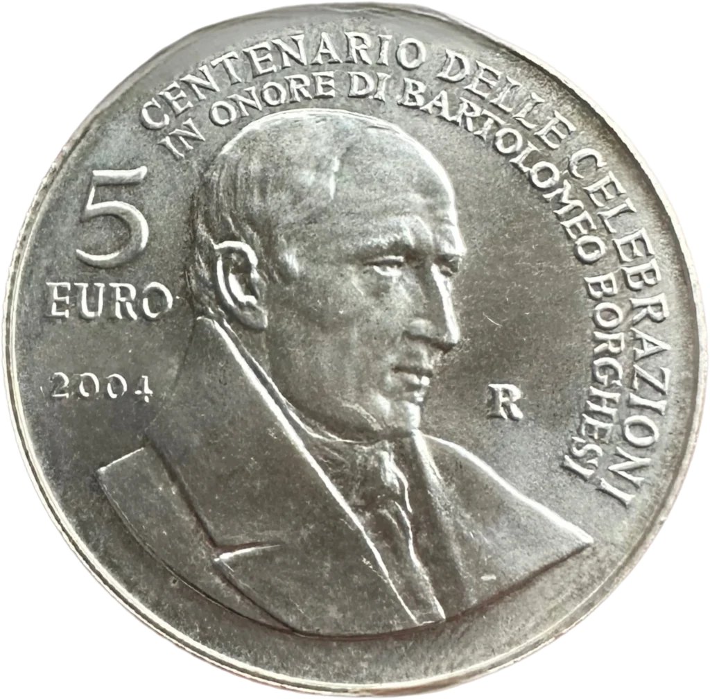 Lot de 3 monnaies modernes argent composé de :-Autriche : 5 euros Mozart 2006 (réf :KM. 3131 - 28,5mm. - 10gr).-France : 5 euros Semeuse 2008 (réf :KM. 1534 - 27mm. - 10gr).-Saint Marin : 5 euros Bartolomeo Borghese 2004 (réf : KM. 458 - 32mm. - 18gr).