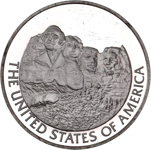 Lot de 5 jetons en argent représentant des paysages du monde.Fabriqués à l'initiative des Nations Unies.Frappe en Belle épreuve (proof).