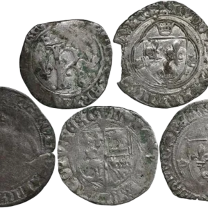 Lot de 5 monnaies royales