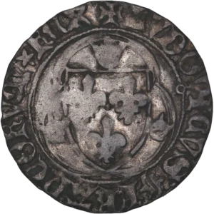 Écu de France entre trois couronnes.