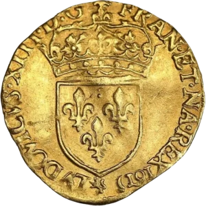 Écu de France couronné.