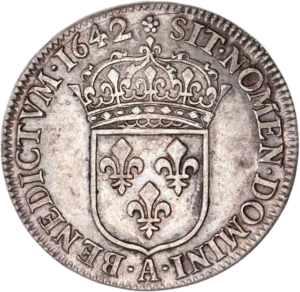 Ecu de France couronné.