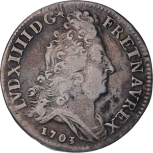 Buste de Louis XIV à droite.