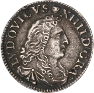 Buste de Louis XIV à droite.