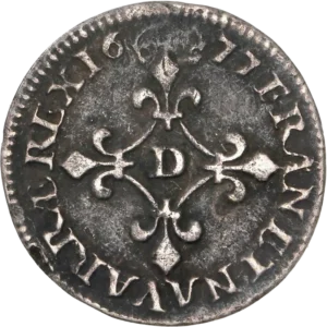 Quatre lis formant une croix.