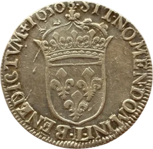 Ecu de France couronné.