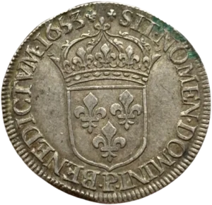 Ecu de France couronné.