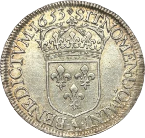 Ecu de France couronné.