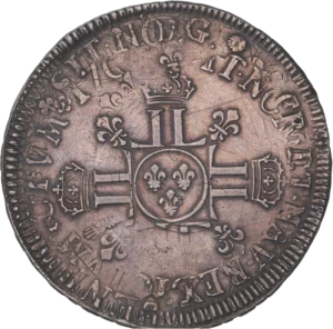 Ecu de France entouré de 8 L et de Lis.