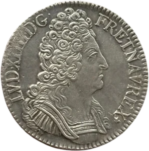 Buste de Louis XIV à droite.