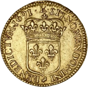 Ecu de France couronné.