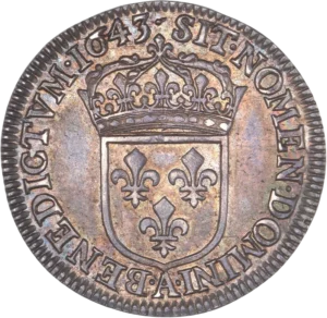 Ecu de France couronné.