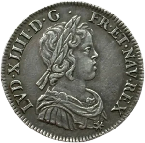 Buste de Louis XIV à droite.