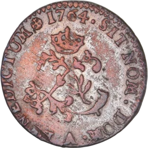 Dans le champ L couronnée entre trois lis.