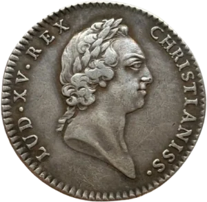 Buste de Louis XV à droite.