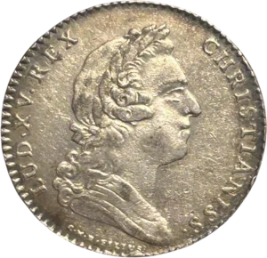 Buste de Louis XV à droite.