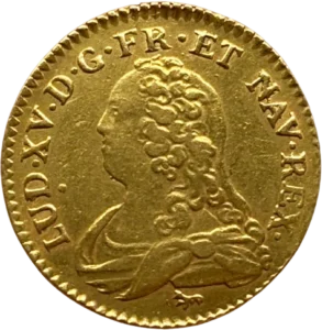 Buste de Louis XV à droite.
