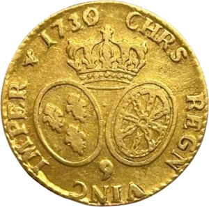 Ecus de France et de Navarre couronné.