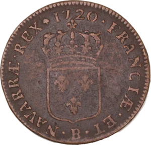 Ecu de France couronné.