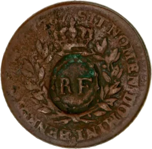 inscriptions et sceptres entrecroisés.