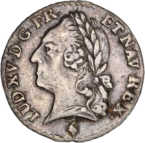 Tête du Roi laurée à gauche.