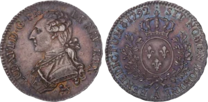 Buste de Louis XVI à gauche.