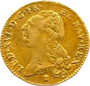 Buste de Louis XVI à gauche.