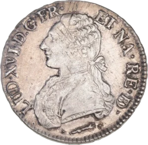 Buste cuirassé de Louis XVI à gauche.