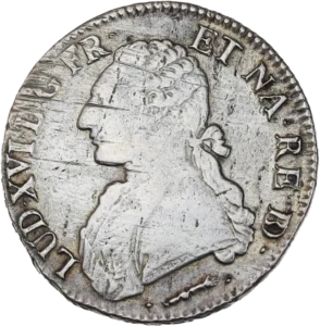 Buste de Louis XVI à gauche.