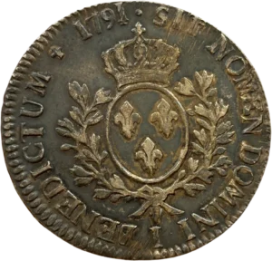 Buste cuirassé de Louis XVI à gauche.