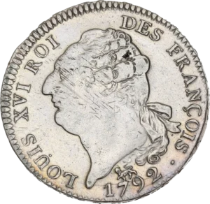 Buste de Louis XVI à gauche.